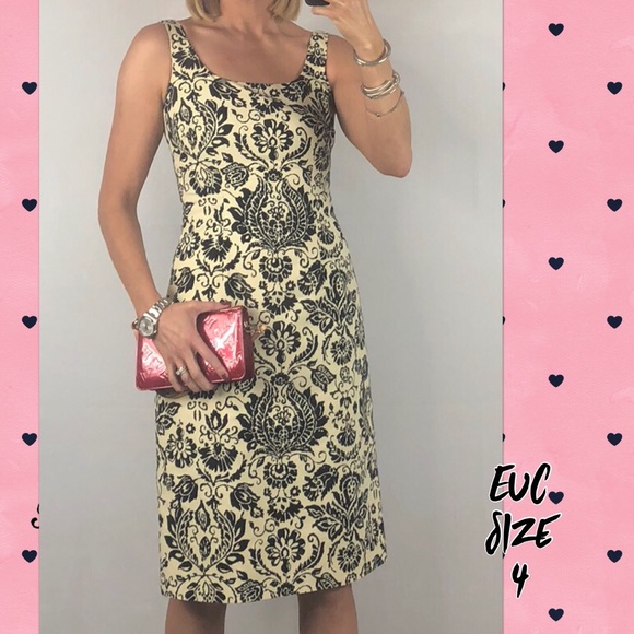 Tommy Bahama Damask Sheath Dress Size 4 - Picture 6 of 8